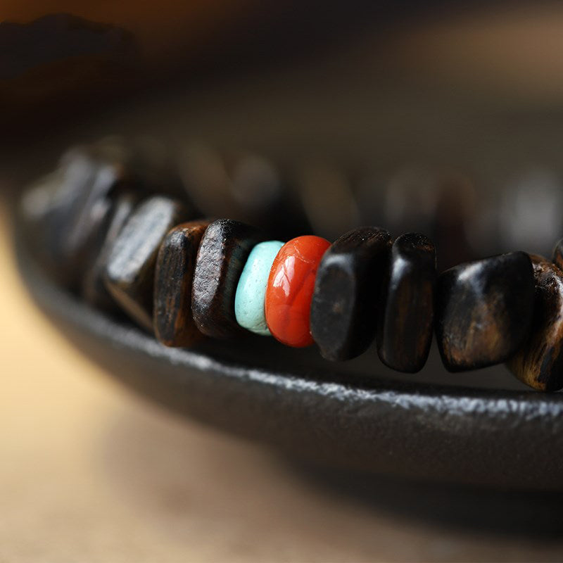 KarmaRipple's Agarwood Red Agate Balance Bracelet p11