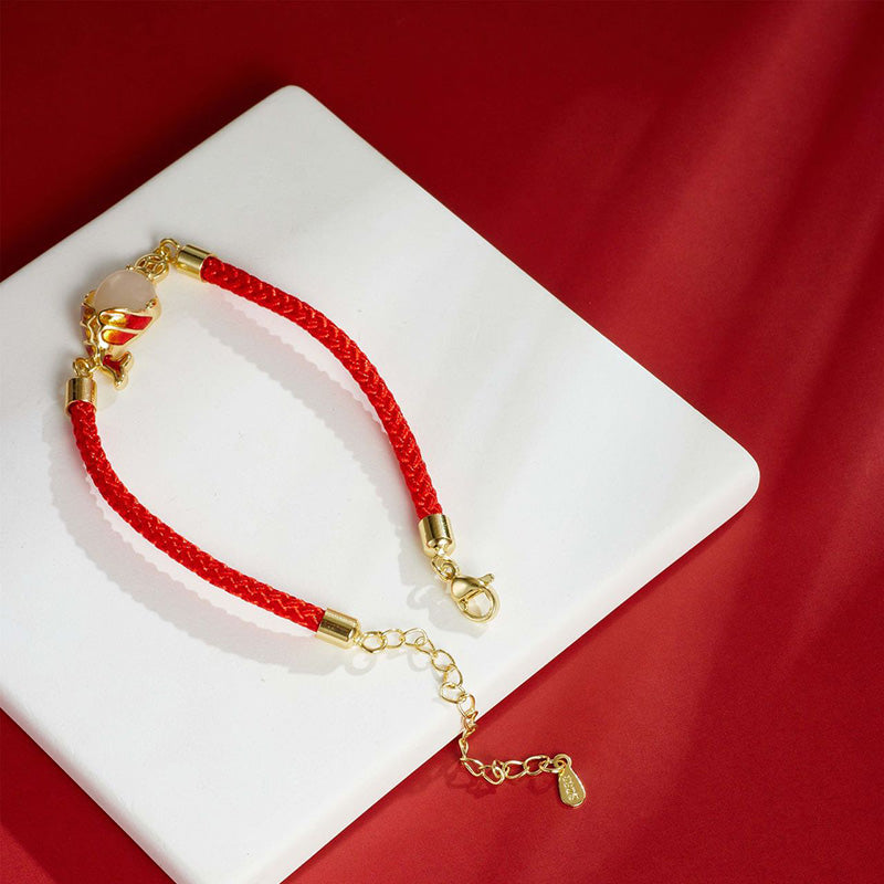 KarmaRipple's Chalcedony Fortune Koi Fish Wealth Bracelet Pendant Necklace p6