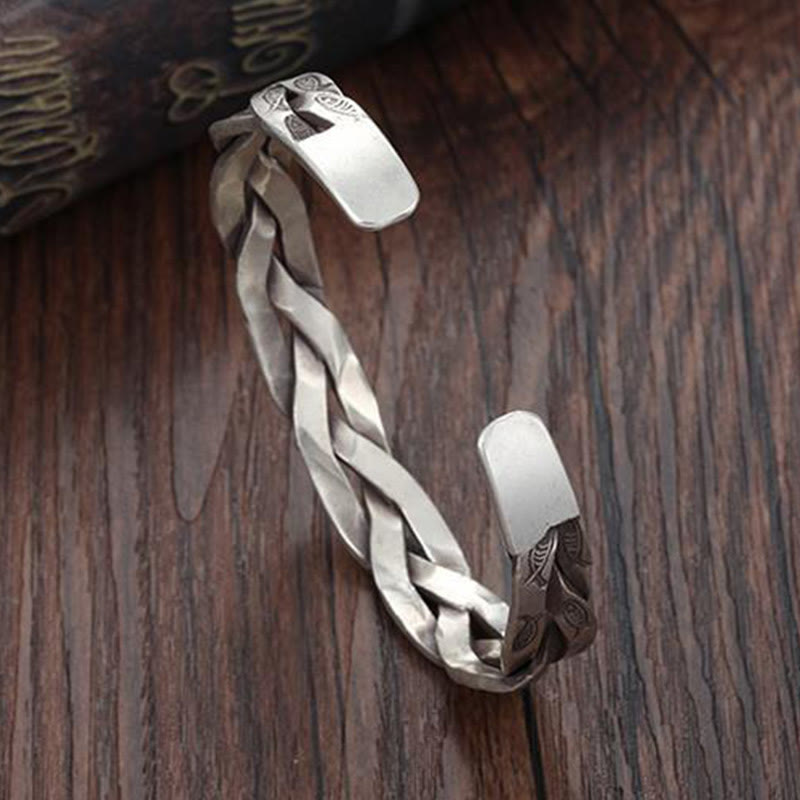 KarmaRipple's Koi Fish Twisted Design Fortune Wealth Cuff Bracelet Bangle p8