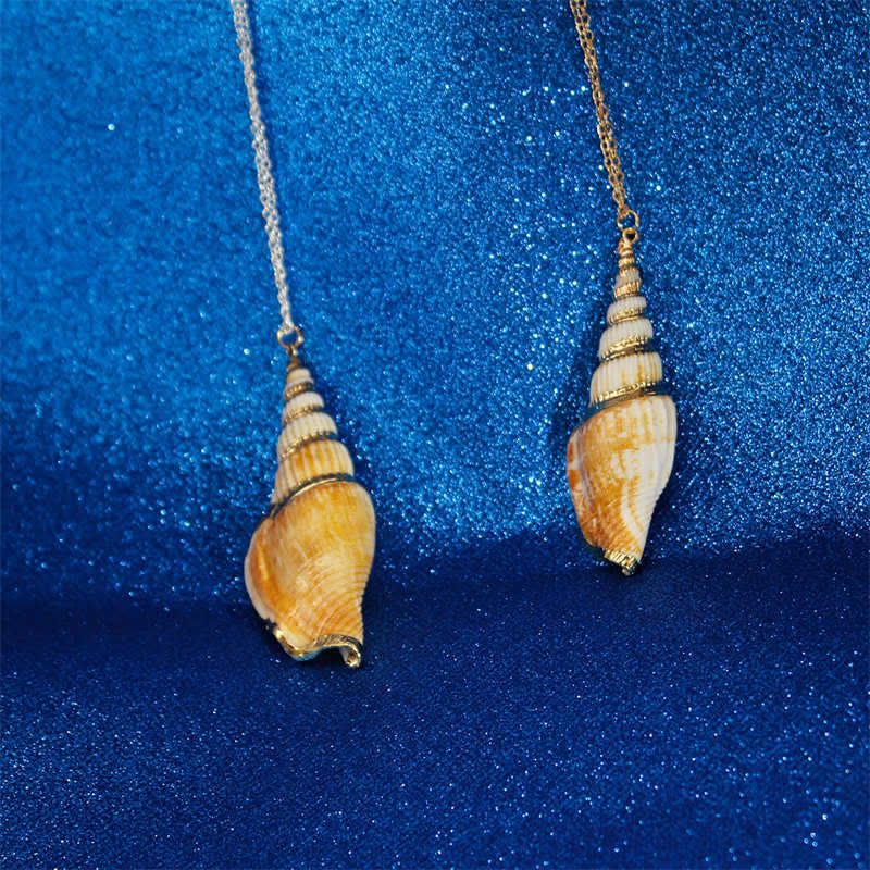 KarmaRipple's Authentic Shankha Conch Shell Seashell Fortunate Pendant Necklace p17
