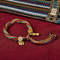 KarmaRipple's Tibetan Fortune Reincarnation Weave Prayer Wheel Dream Catcher Braid String Bracelet