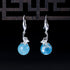 Leaf Aquamarine Earrings