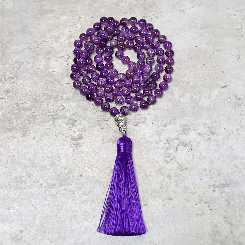 KarmaRipple's Tibetan 108 Mala Beadwork Pendant Yoga Meditation Prayer Beadwork Pendant p1