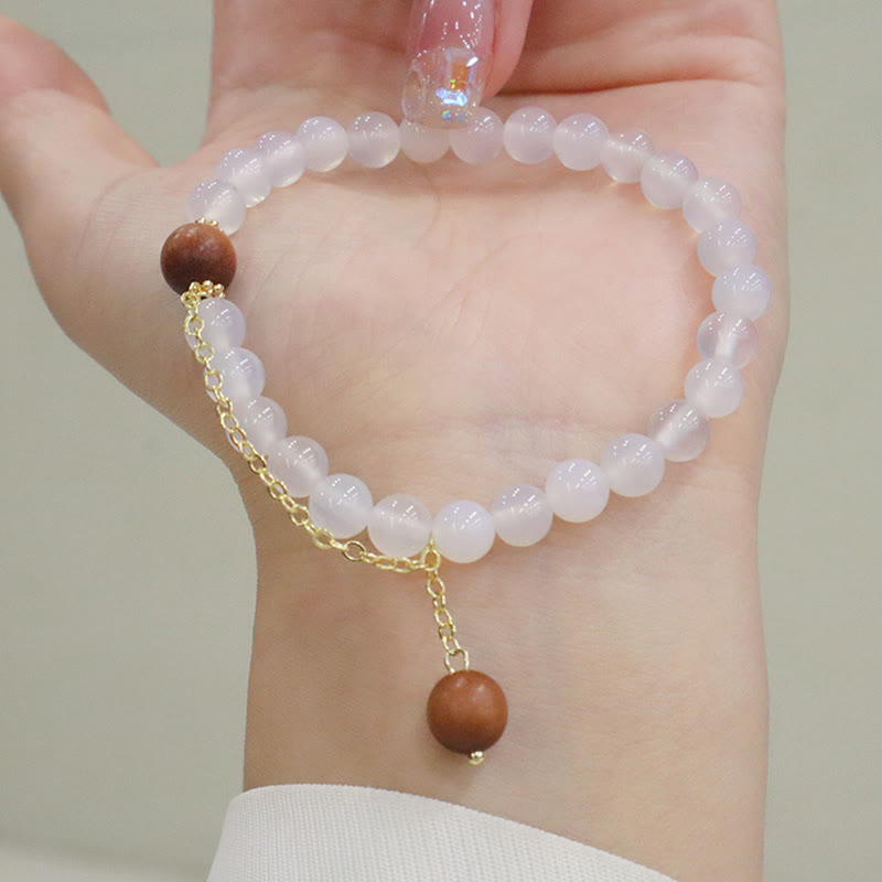 KarmaRipple's Sandalwood Cat's Eye Fu Character Talisman Protection Bracelet p10
