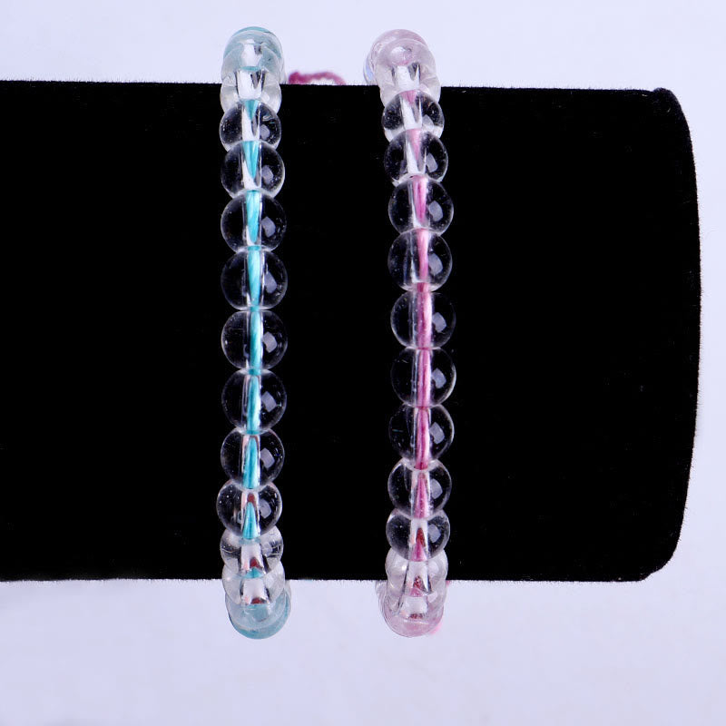 KarmaRipple's Handmade Glass Beadwork Woven String Adjustable Bracelet p10