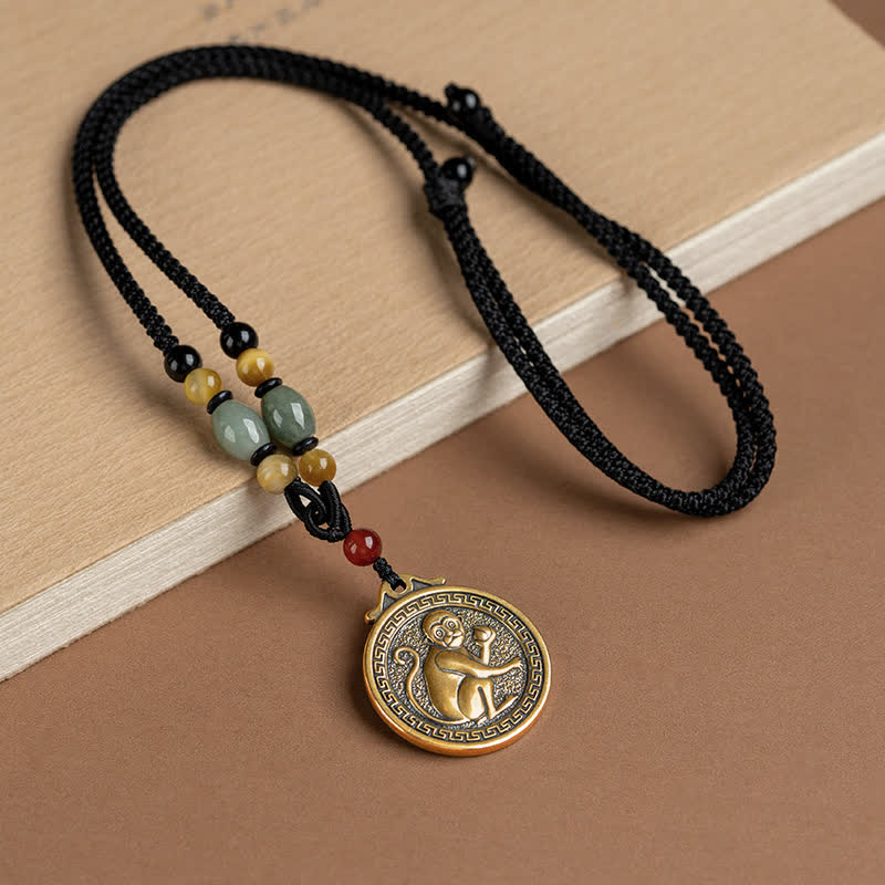 KarmaRipple's 12 Chinese Zodiac Blessing Wealth Fortune Pendant Necklace p40