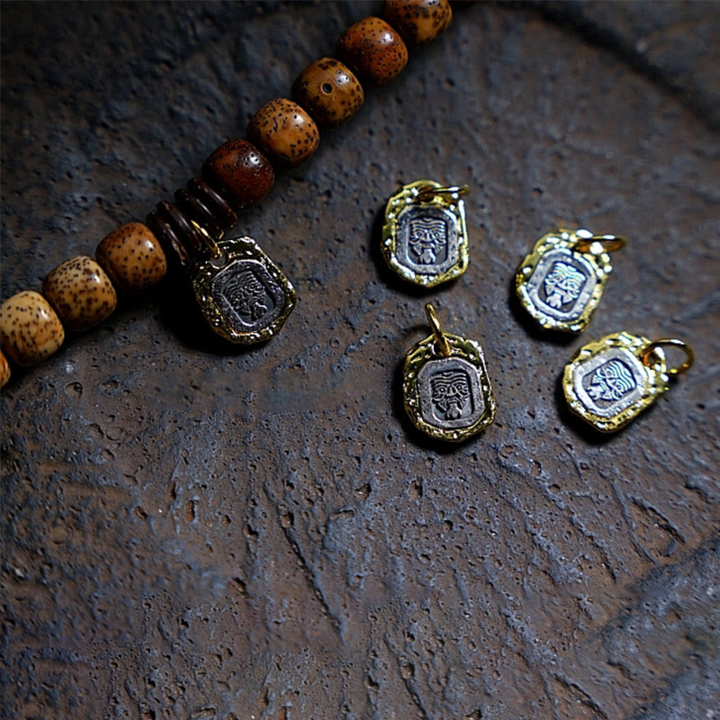 KarmaRipple's Tibetan Bodhi Seed Amber Dzi Bead Agate Zakiram Goddess of Wealth Beadwork Triple Wrap Bracelet p11