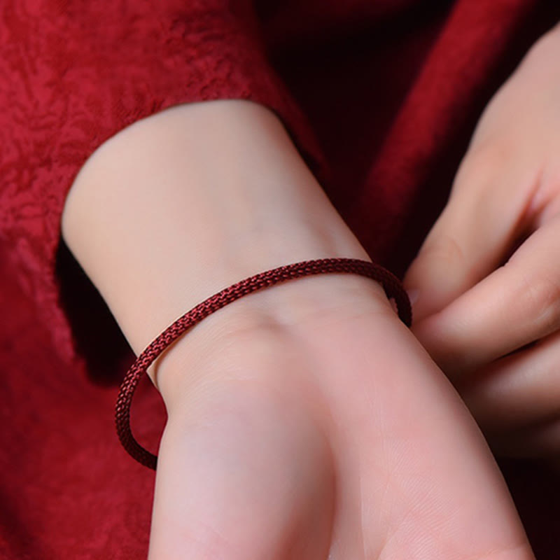 KarmaRipple's Simple Design Handmade Fortune Braid String Cuff Bracelet p29