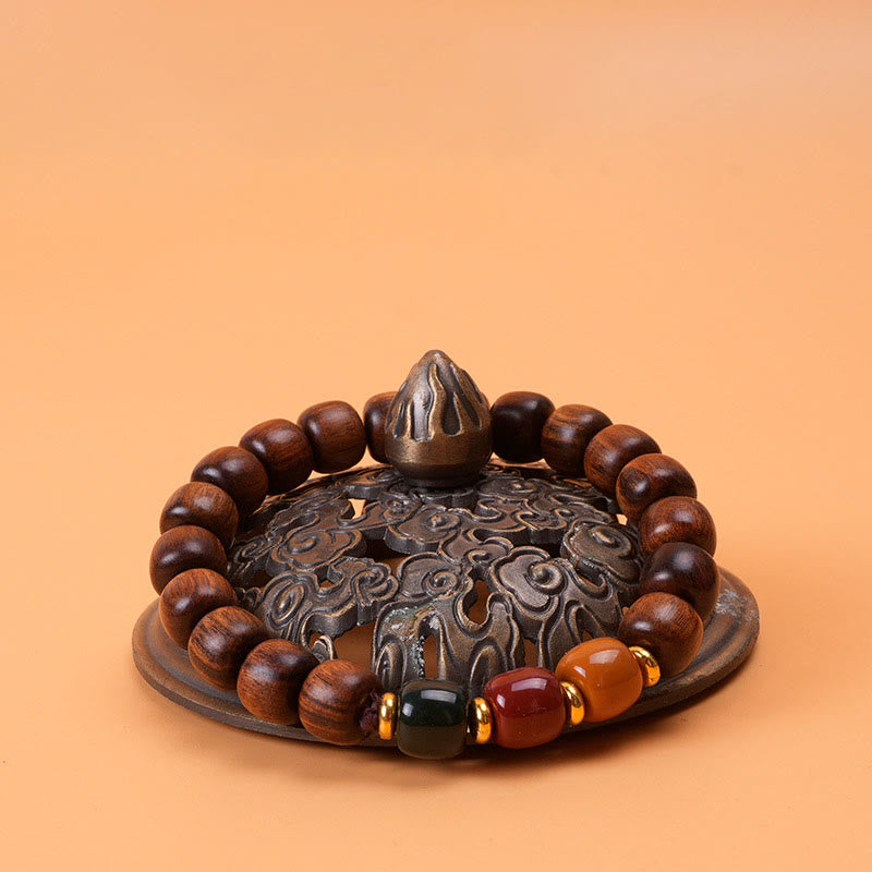 KarmaRipple's Ebony Wood Rosewood Peace Balance Bracelet p15