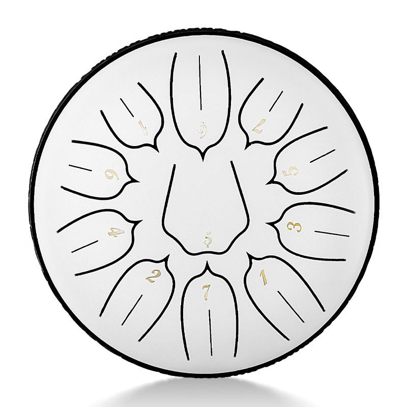 KarmaRipple's Steel Tongue Drum Sound Balancing Meditation Yoga Lotus Drum Kit 11 Note 6 Inch p10