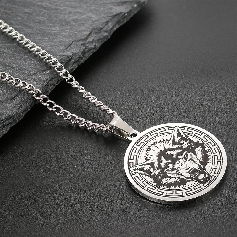 KarmaRipple's Animal Titanium Steel Chain Pendant Protection Necklace p24