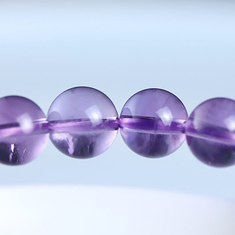 KarmaRipple's Authentic Amethyst Gemstone Hetian Jade Balancing Talisman Bracelet p12