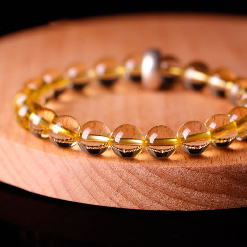 KarmaRipple's 925 Sterling Silver Chinese Zodiac Natal Buddha Citrine Protection Bracelet p17