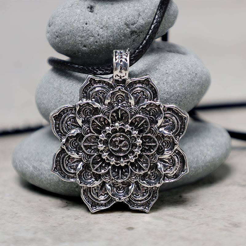 KarmaRipple's Tibetan Lotus Blessing Pendant Necklace p3