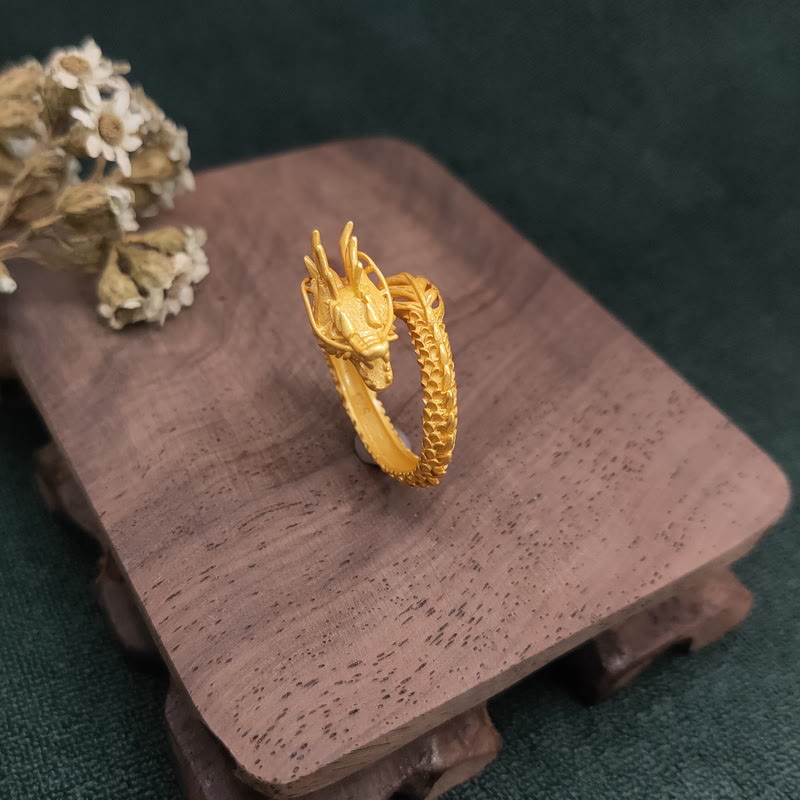 KarmaRipple's Golden Dragon Success Strength Ring p3