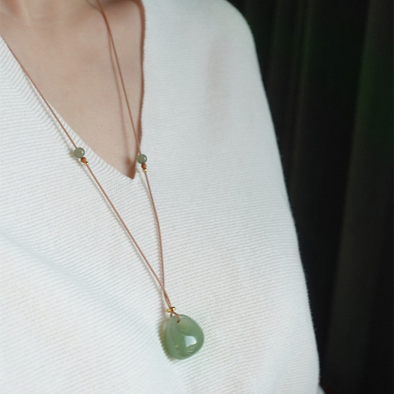 KarmaRipple's Authentic Jade Fortune Prosperity Pendant Necklace (Random Color) p14