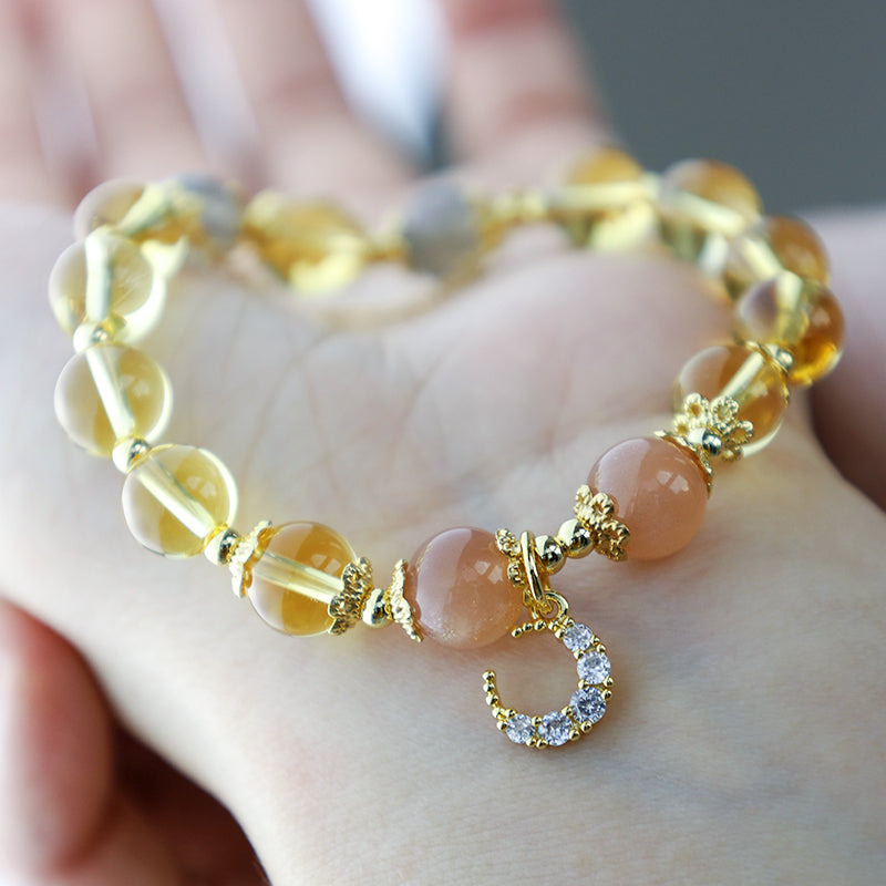 KarmaRipple's Blessed Moon Citrine Abundant Energy Bracelet p7