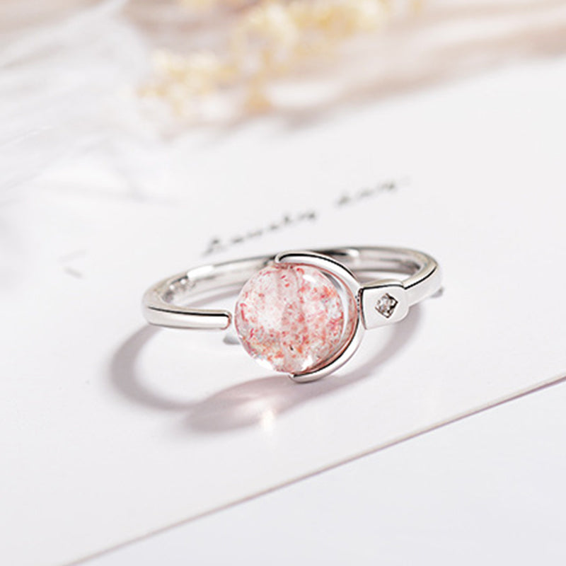KarmaRipple's Pink Gemstone Soothing Rotation Ring p10