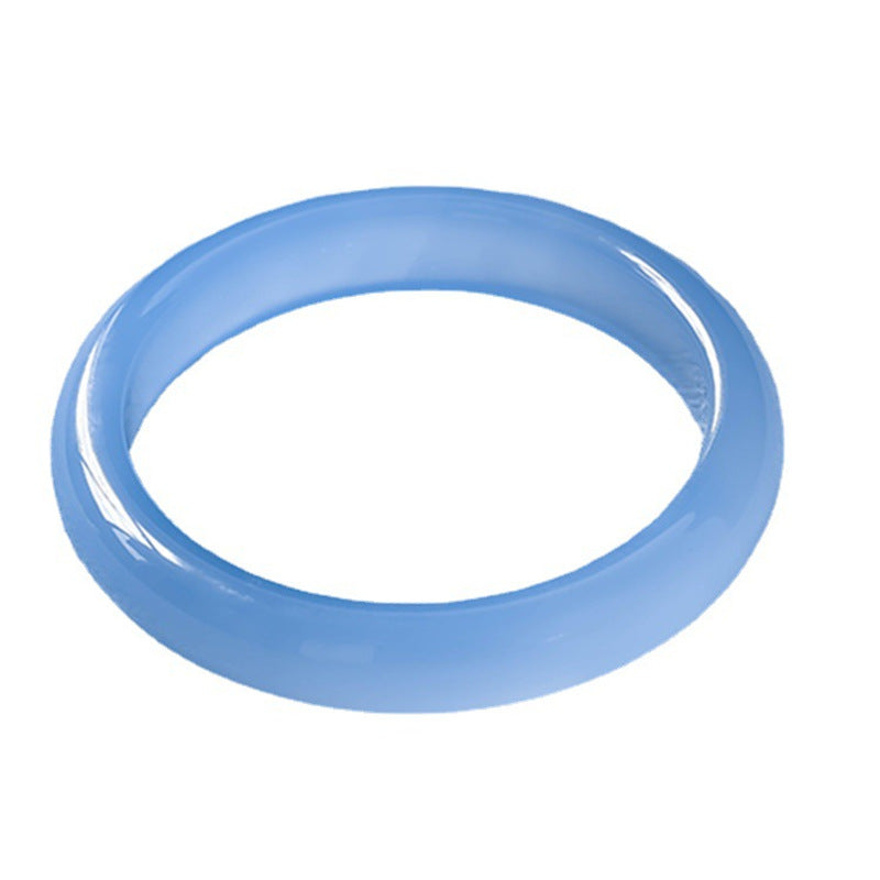 KarmaRipple's Blue Chalcedony Emotional Balance Bracelet Bangle p6