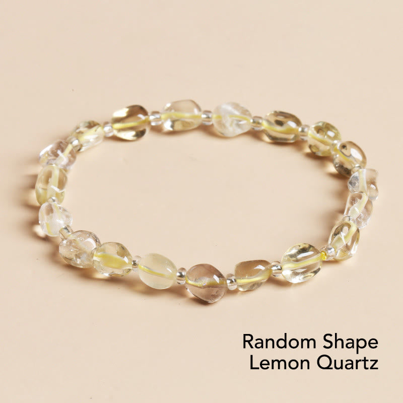 KarmaRipple's Authentic Irregular Shape Stone Gemstone Meditation Balance Bracelet p17