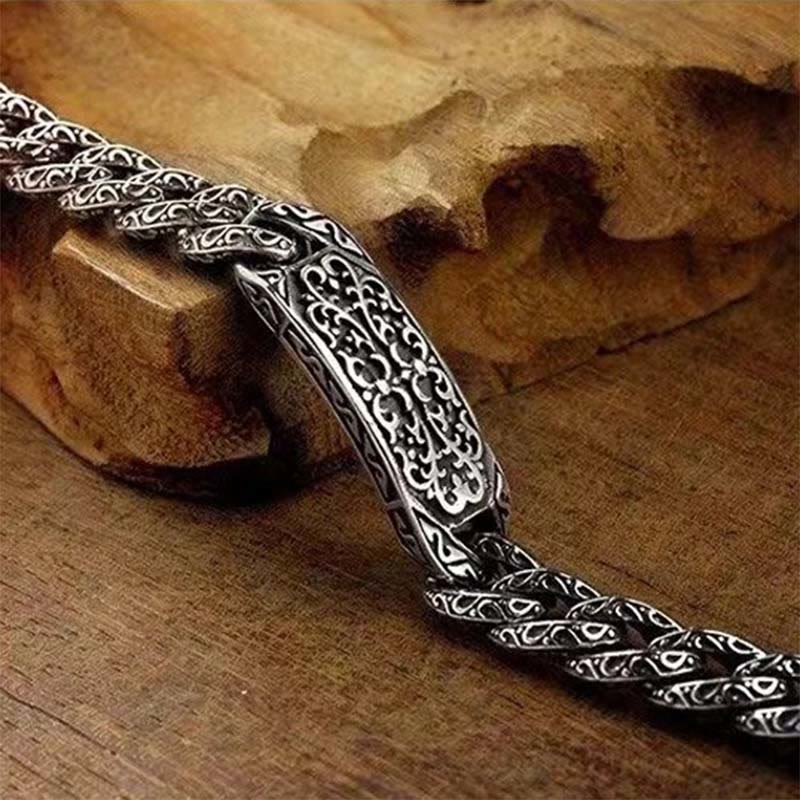 KarmaRipple's Vintage Patterns Engraved Balancing Bracelet p2