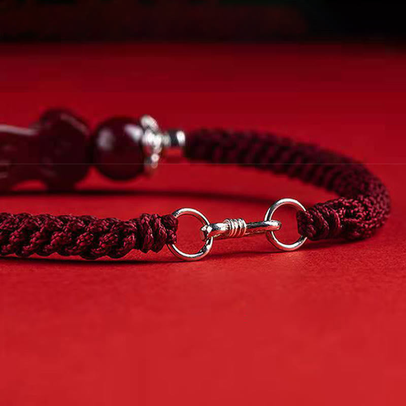 KarmaRipple's Handcrafted PiXiu Cinnabar Wealth Fortune Woven Bracelet p13