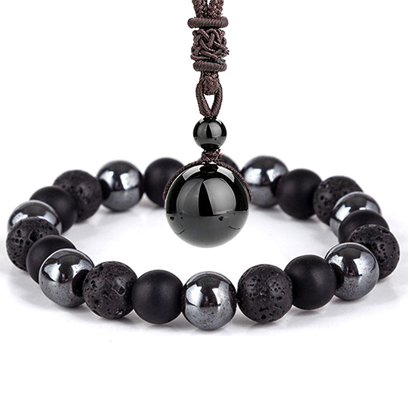 KarmaRipple's Tibetan Tiger's Eye Bracelet Pendant Set p4