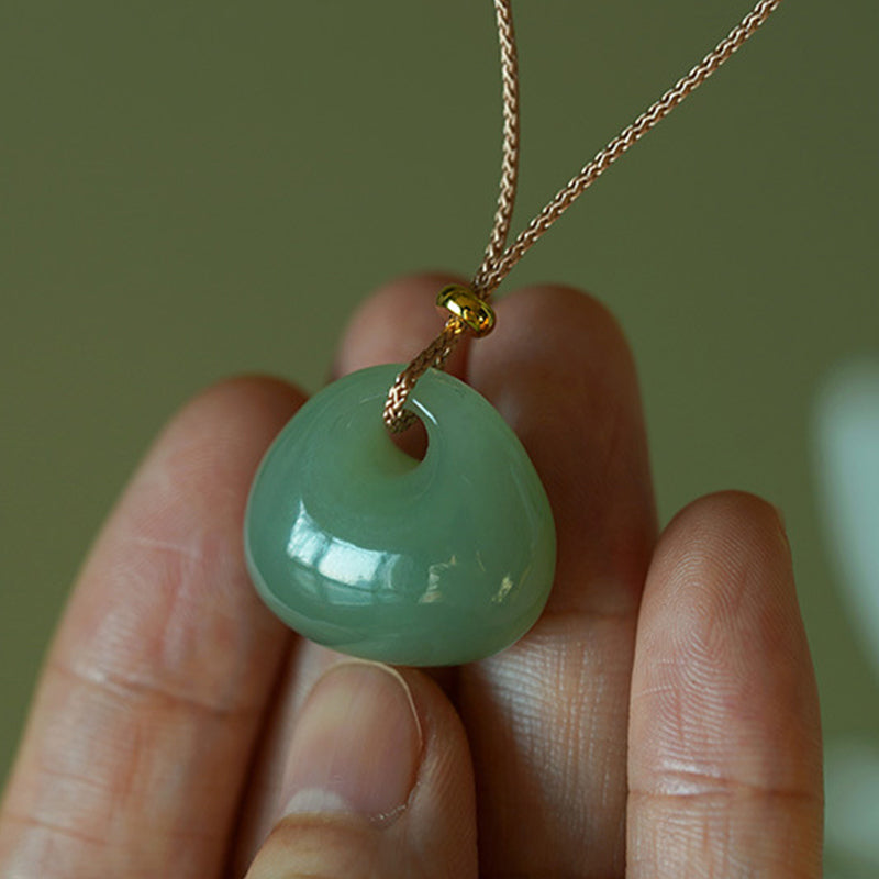 KarmaRipple's Authentic Jade Fortune Prosperity Pendant Necklace (Random Color) p4
