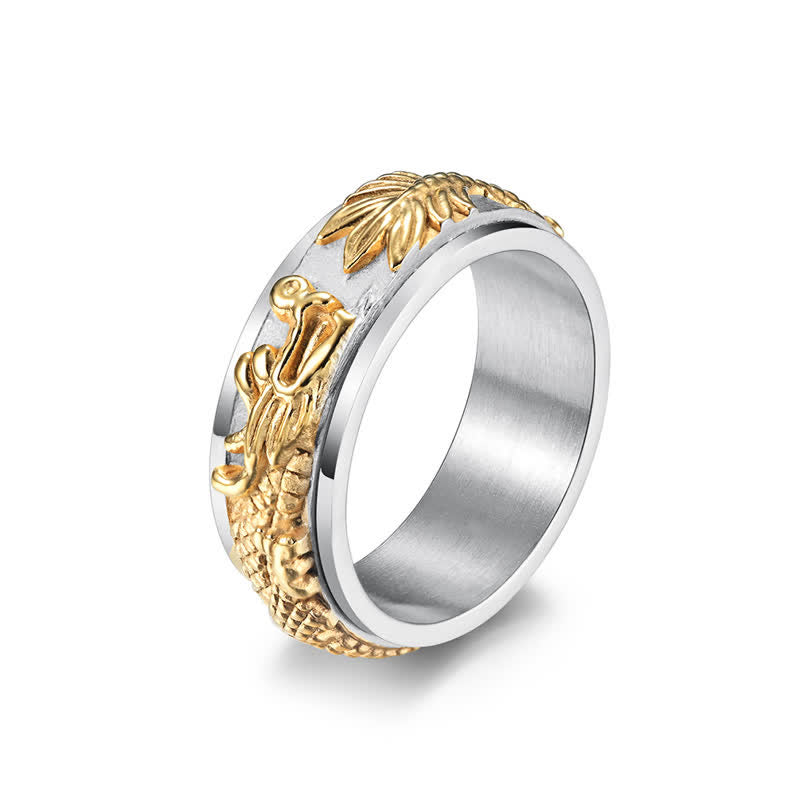 KarmaRipple's Dragon Titanium Steel Stimulation Rotatable Ring ( p24