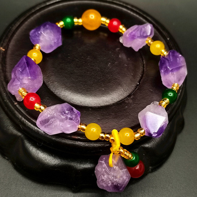 KarmaRipple's Authentic Amethyst Fortune Balancing Bracelet p2