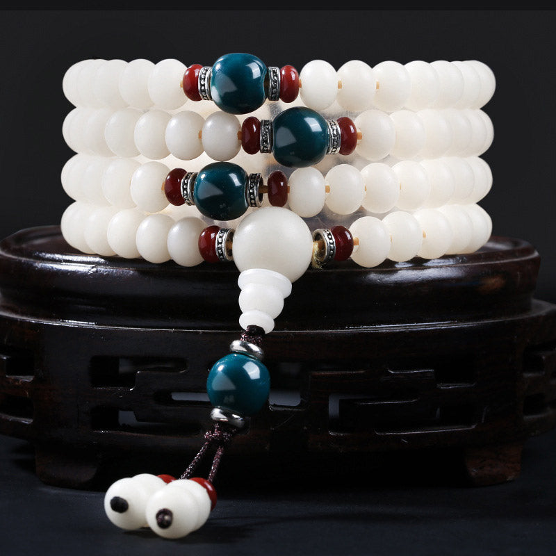 KarmaRipple's Bodhi Seed Bead Lotus Blessing Talisman Bracelet p19