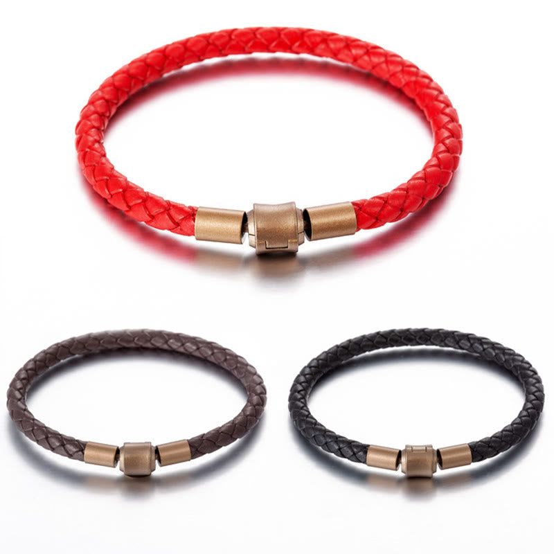 KarmaRipple's Vintage Leather Rope Fortune Braid String Bracelet p16
