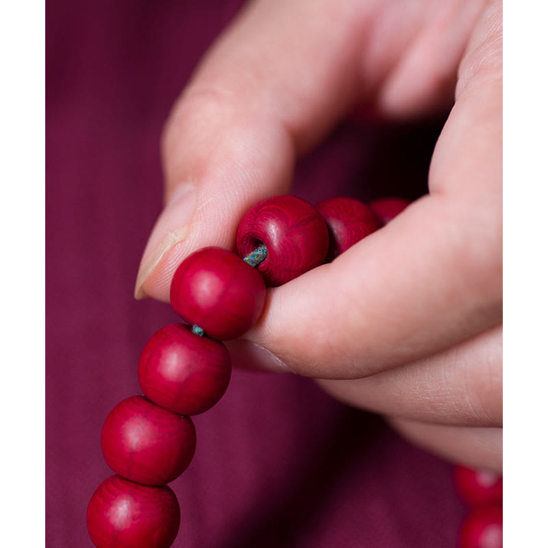 KarmaRipple's Abelia Biflora Wood Warding Off Evil Spirits Wrist Mala p5