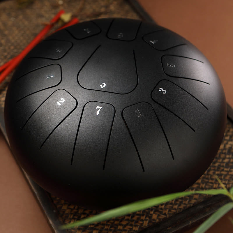 KarmaRipple's Steel Tongue Drum Sound Balancing Mindfulness Meditation Yoga Drum Kit 11 Note 8 Inch p30
