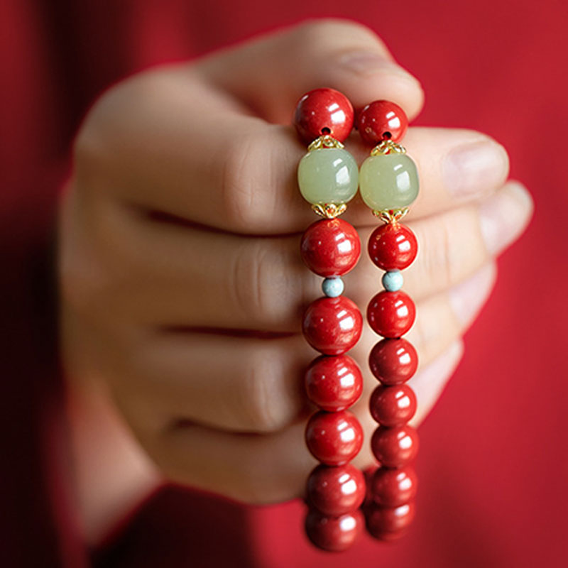 KarmaRipple's Cinnabar Green Aventurine Fortune Fortune Bracelet p3