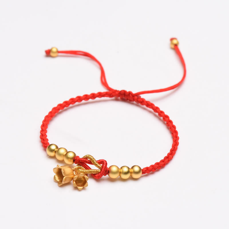 KarmaRipple's Handcrafted Lily Of The Valley Flower Talisman Design Fortune Protection Woven Bracelet p6