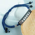 Ebony Wood Silver Inlaid Bracelet(Wrist Circumference: 14-19cm)