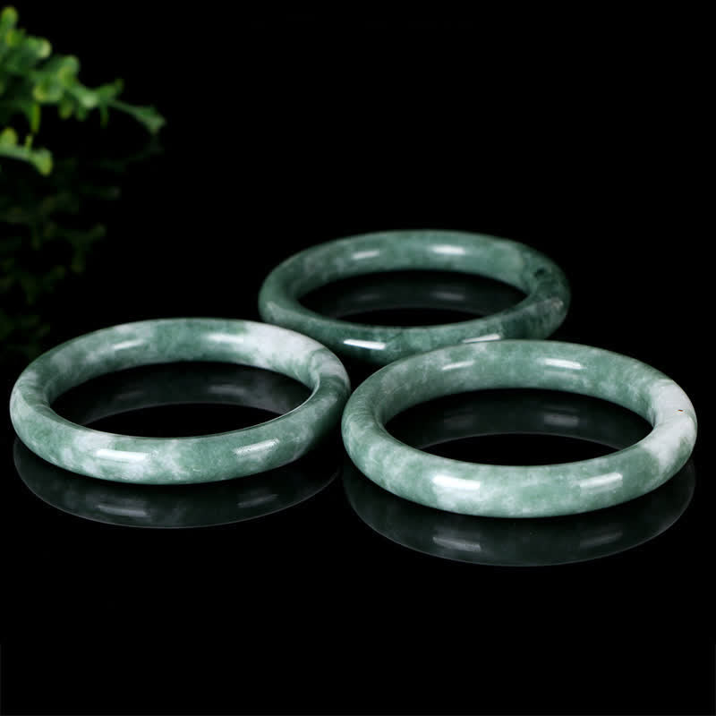 KarmaRipple's Authentic Jade Fortune Abundance Bangle Bracelet p7