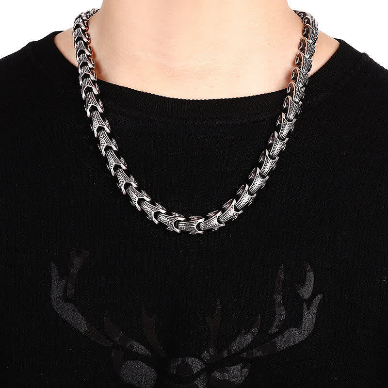 KarmaRipple's Dragon Pattern Titanium Steel Protection Pendant Necklace Bracelet p15