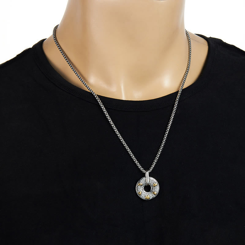 KarmaRipple's Tibetan Om Mani Padme Hum Peace Buckle Creativity Pendant Necklace p8