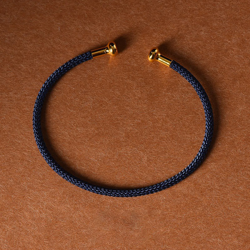 KarmaRipple's Simple Design Handmade Fortune Braid String Cuff Bracelet p47