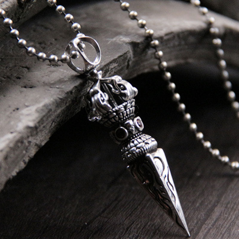 KarmaRipple's 925 Sterling Silver Vajra Spiritual Power Pendant Necklace p10