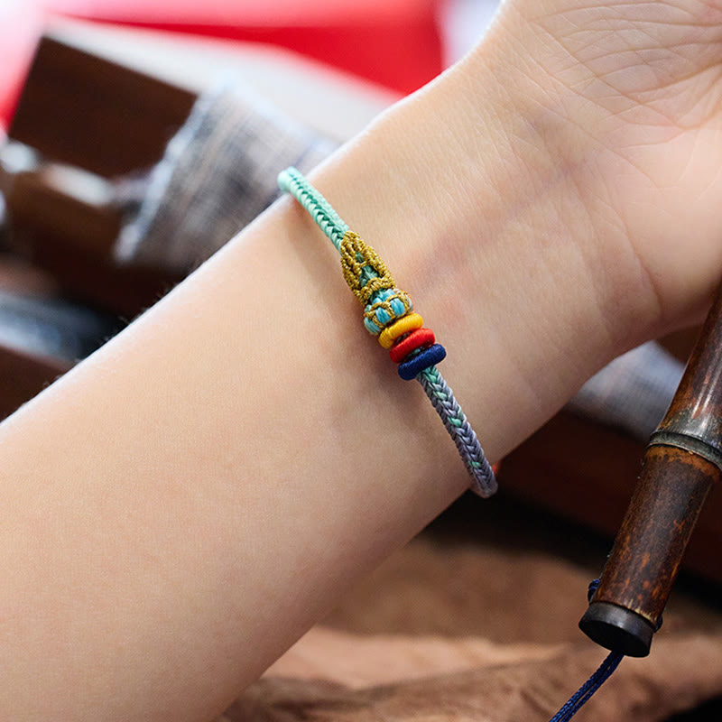 KarmaRipple's Colorful Rope Eight Thread Peace Weave Fortune Handmade Bracelet p7