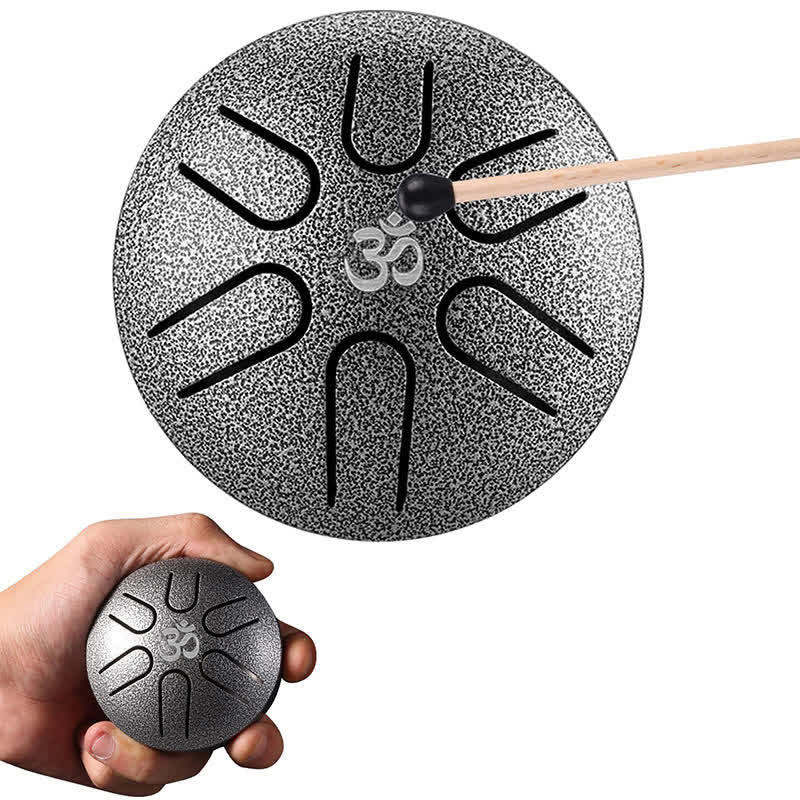 KarmaRipple's Mini Steel Tongue Drum 3 Inch Sound Balancing Drum Kit p1