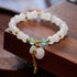 Gold Silk Jade Bamboo Money Bag