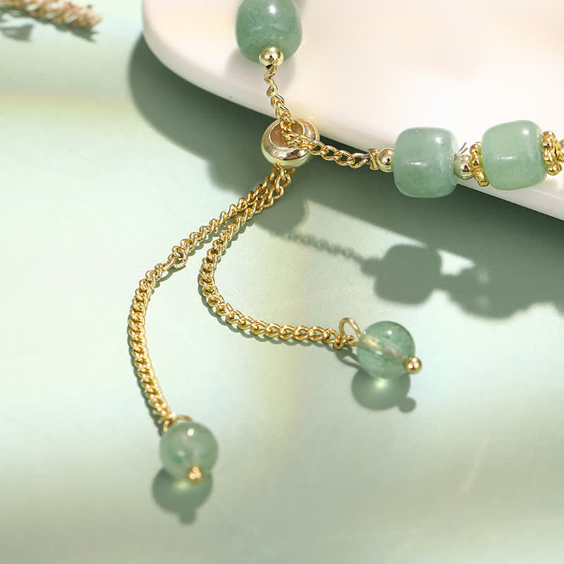 KarmaRipple's Year of the Rabbit Authentic Green Aventurine Fortune Bead Bracelet p5