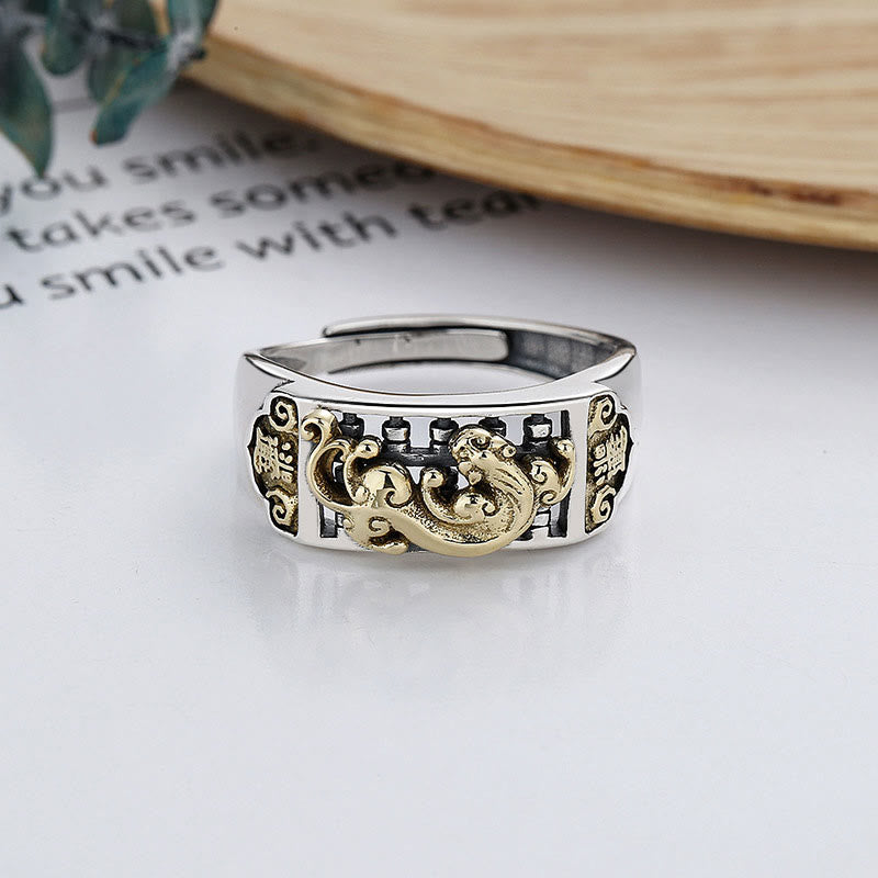 KarmaRipple's 925 Sterling Silver PiXiu Fortune Wealth Adjustable Ring p3