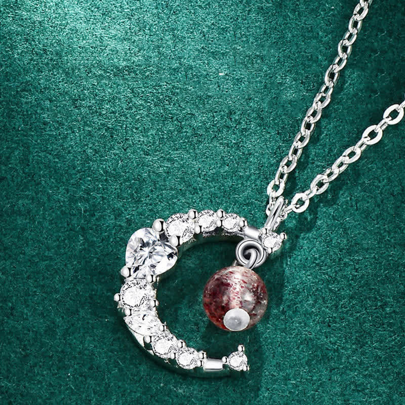 KarmaRipple's Strawberry Quartz Blue Gemstone Love Balancing Pendant p5