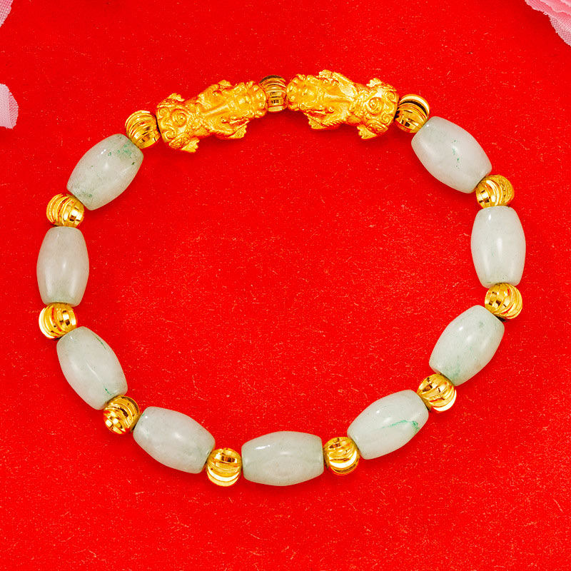 KarmaRipple's Electroplating Golden Double Pixiu Wealth Bracelet p3