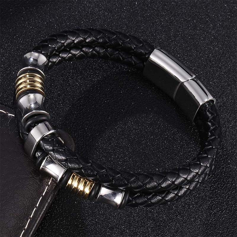 KarmaRipple's Layered Leather Weave Fortune Bracelet p18